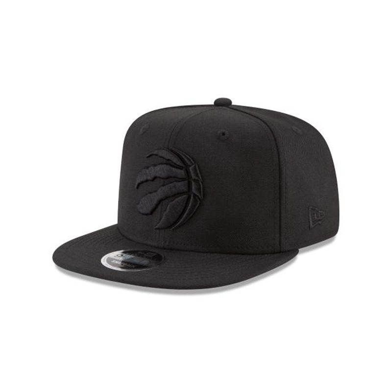 NBA Toronto Raptors Black On Black High Crown 9Fifty Snapback (IIH6826) - Black New Era Caps